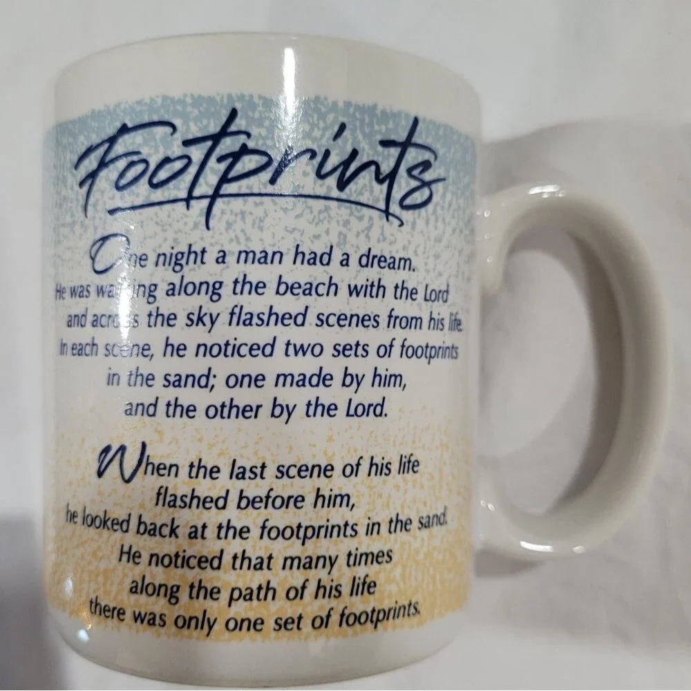 Hallmark Footprints Inspirational Mug